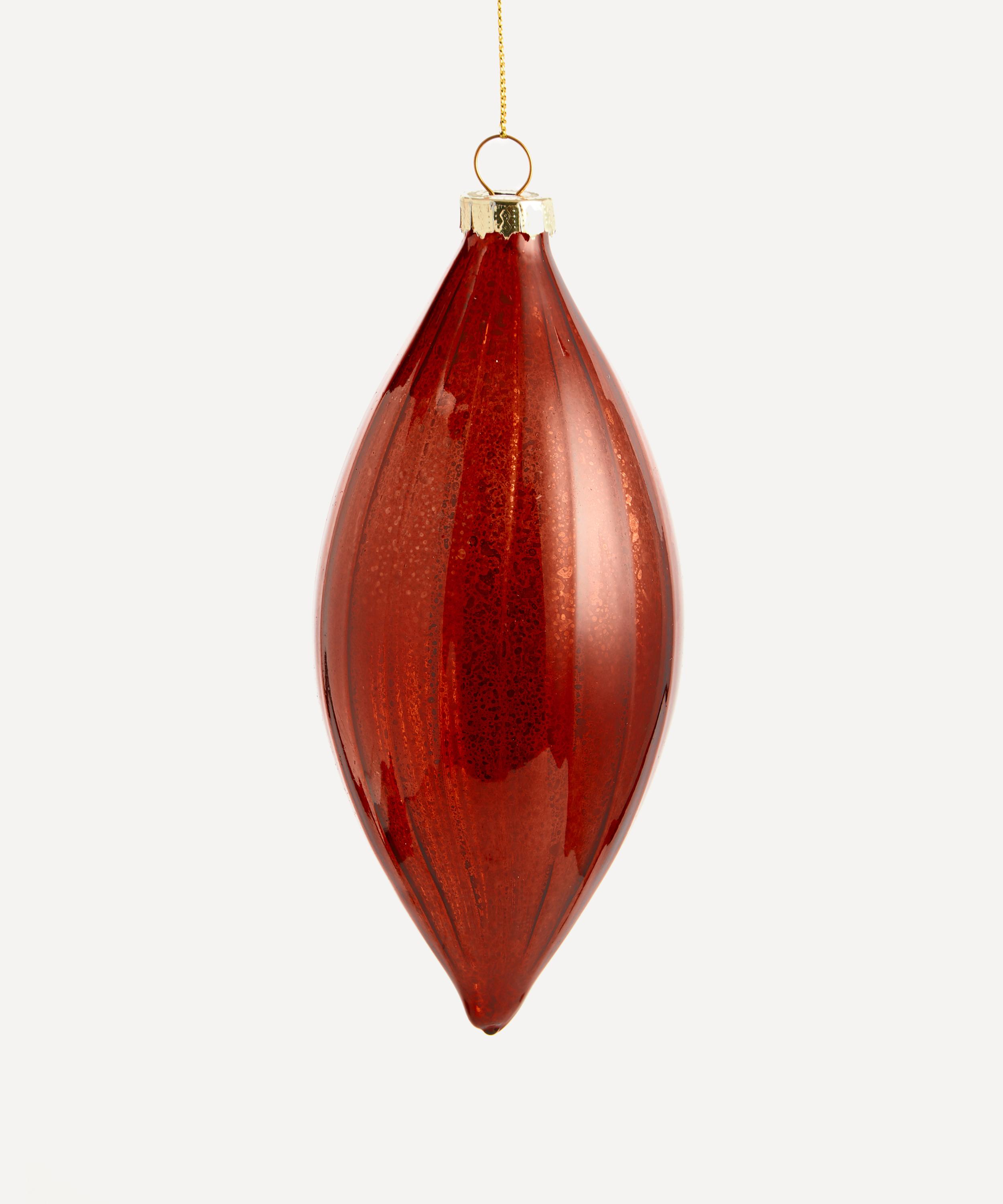 Christmas - Glass Antique Drop Bauble image number 0