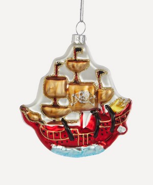 Christmas - Pirate Ship Tree Ornament image number 0