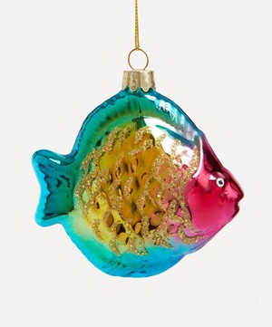 Christmas - Glass Fish Tree Ornament image number 0