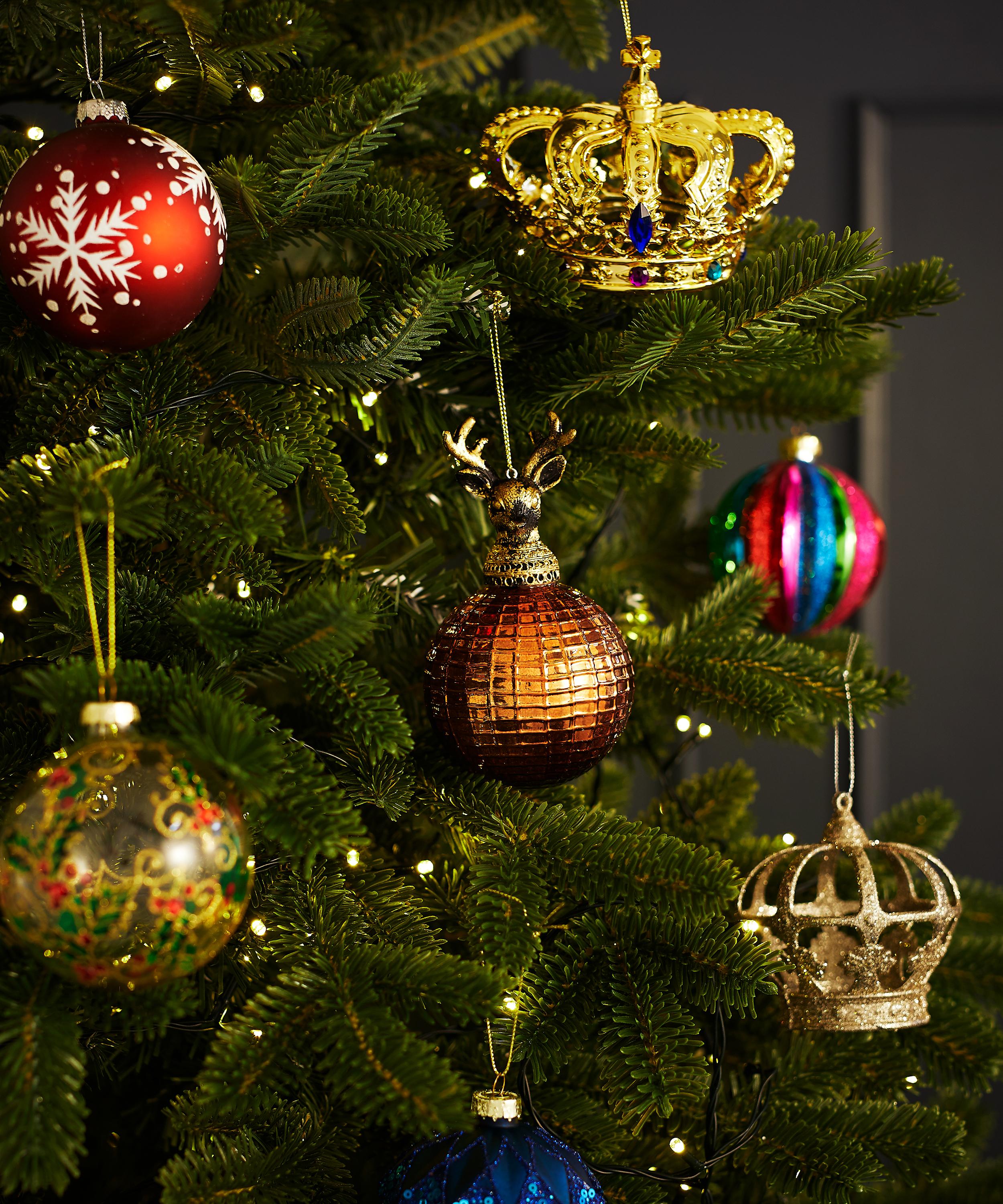 Christmas - Copper Reindeer Head Bauble image number 1