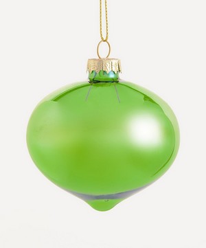 Christmas - Glass Iridescent Onion Bauble image number 0