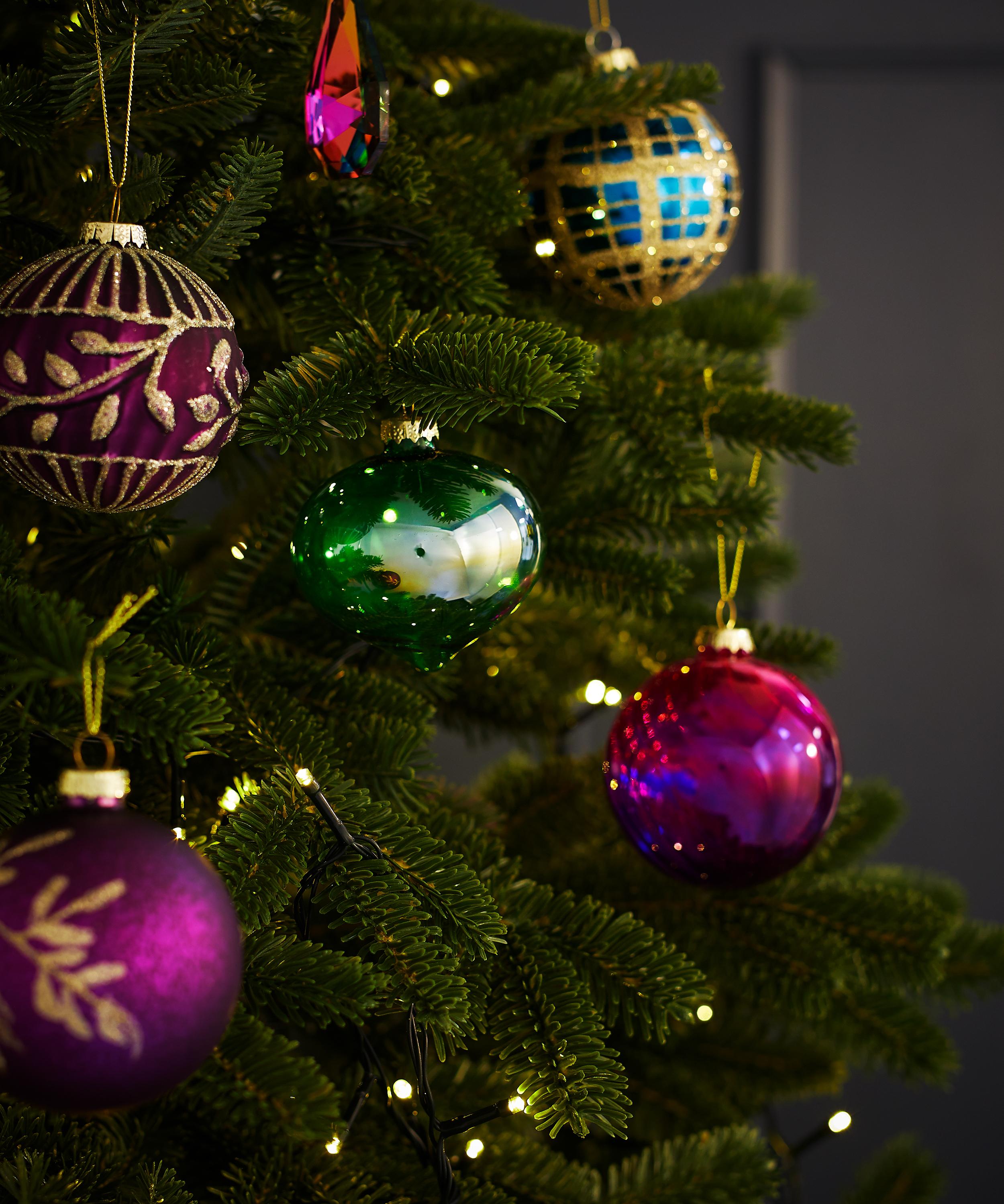 Christmas - Glass Iridescent Onion Bauble image number 1