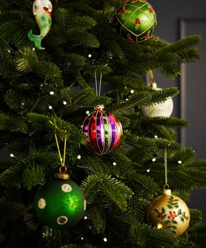 Christmas - Glass Stripe Bauble image number 1