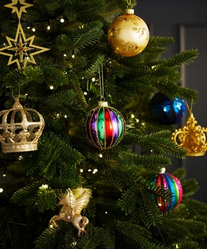 Christmas - Glass Stripe Bauble image number 1