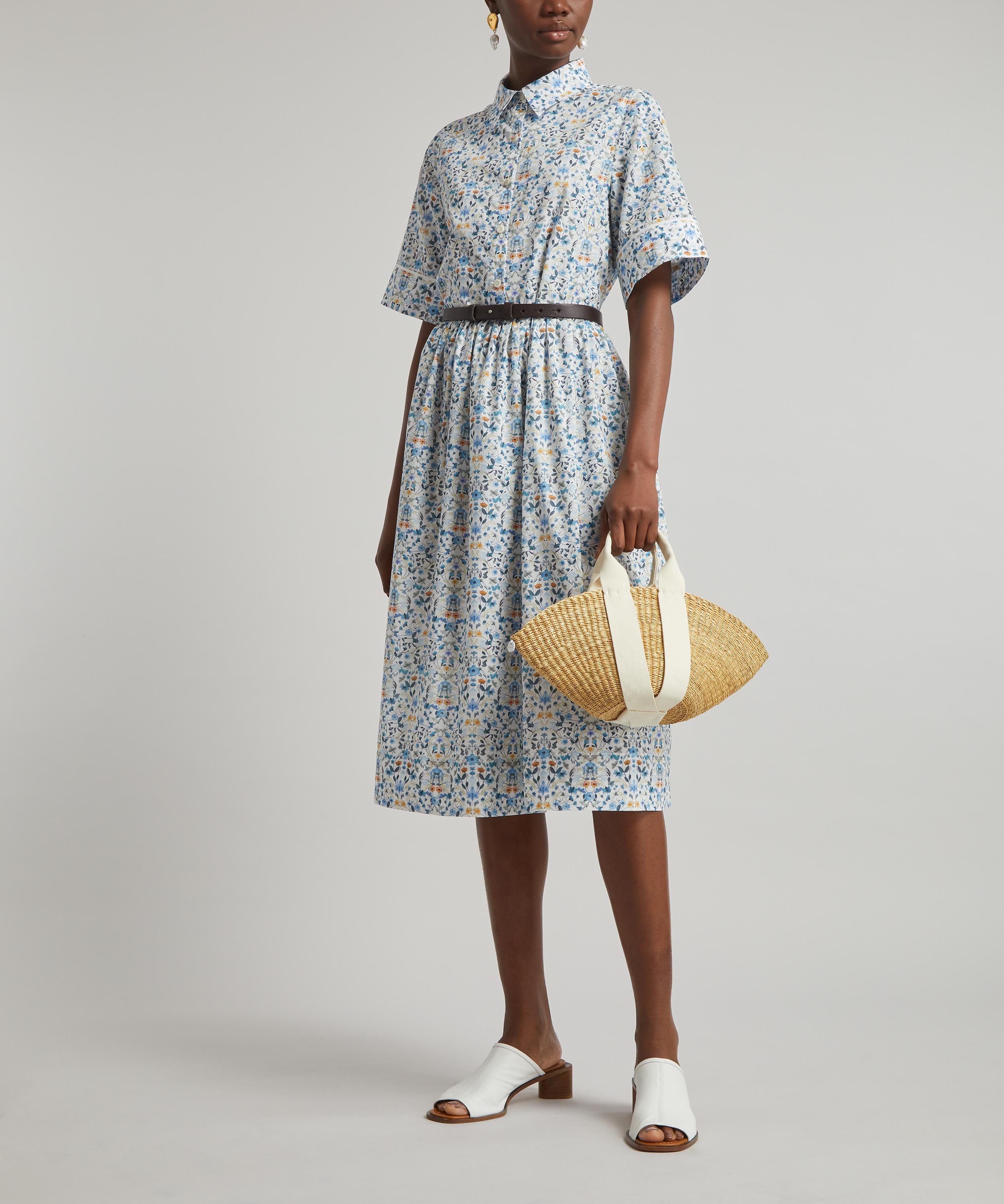 Liberty - Aurora Tana Lawn™ Cotton Short-Sleeve Shirt Dress image number 1