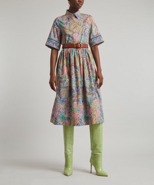 Liberty - Adelphi Voyage Tana Lawn™ Cotton Short-Sleeve Shirt Dress image number 1
