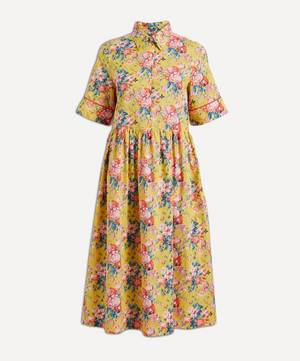 Magical Bouquet Tana Lawn™ Cotton Short-Sleeve Shirt Dress