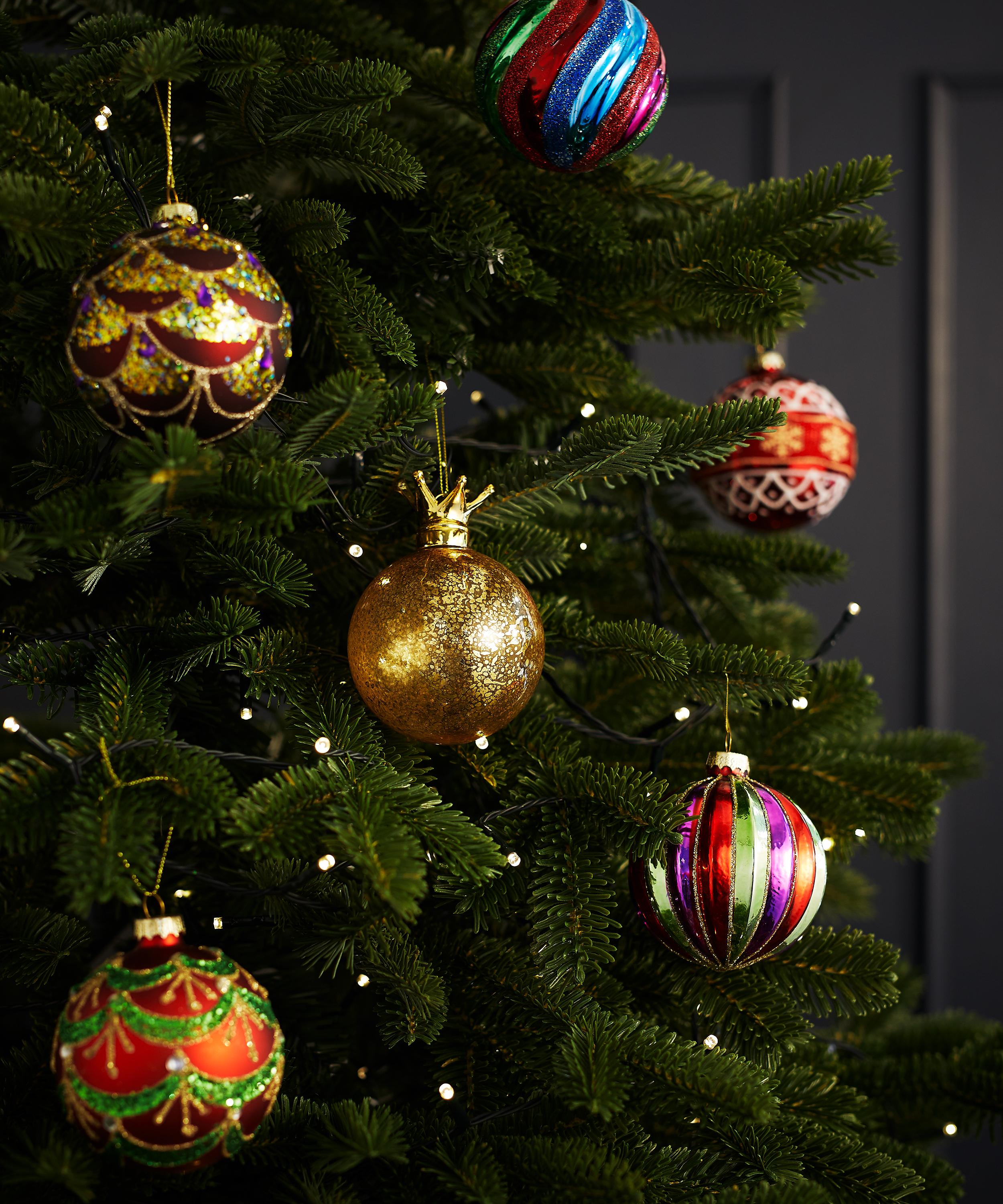 Christmas - Glass Mercury Crown Bauble image number 1