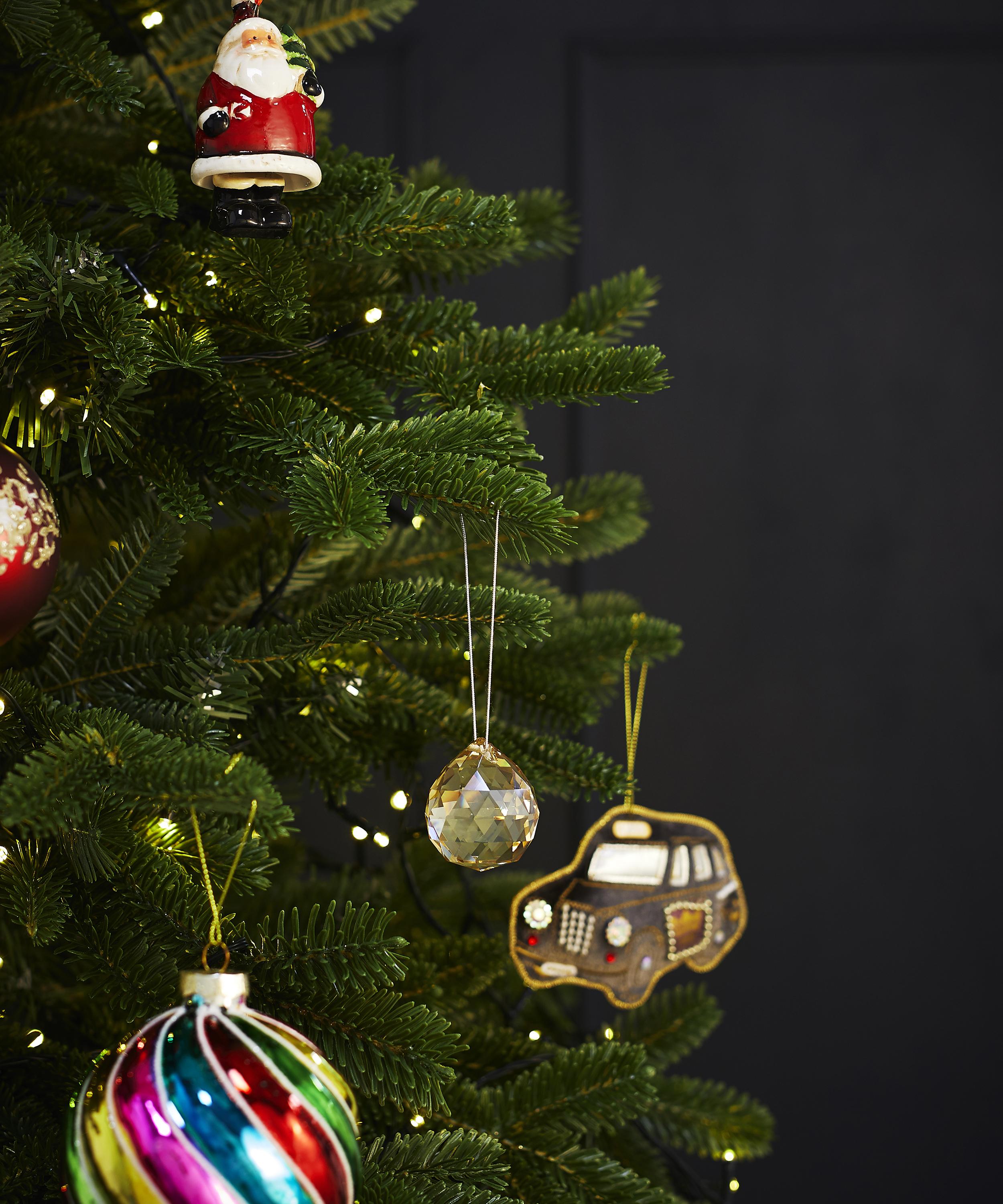 Christmas - Gold Iridescent Glass Drop Tree Ornament image number 1
