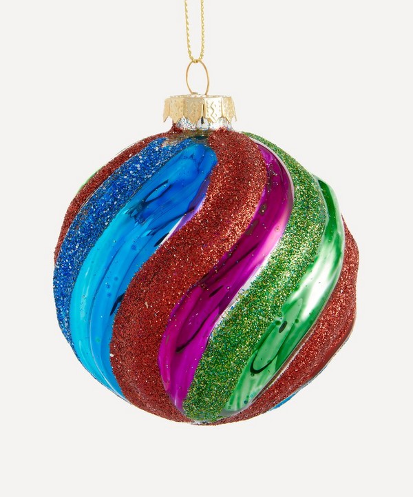 Christmas - Glass Swirl Bauble image number null