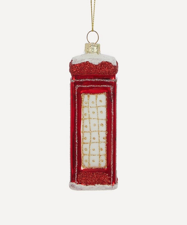 Christmas - Red Telephone Box Tree Ornament image number null