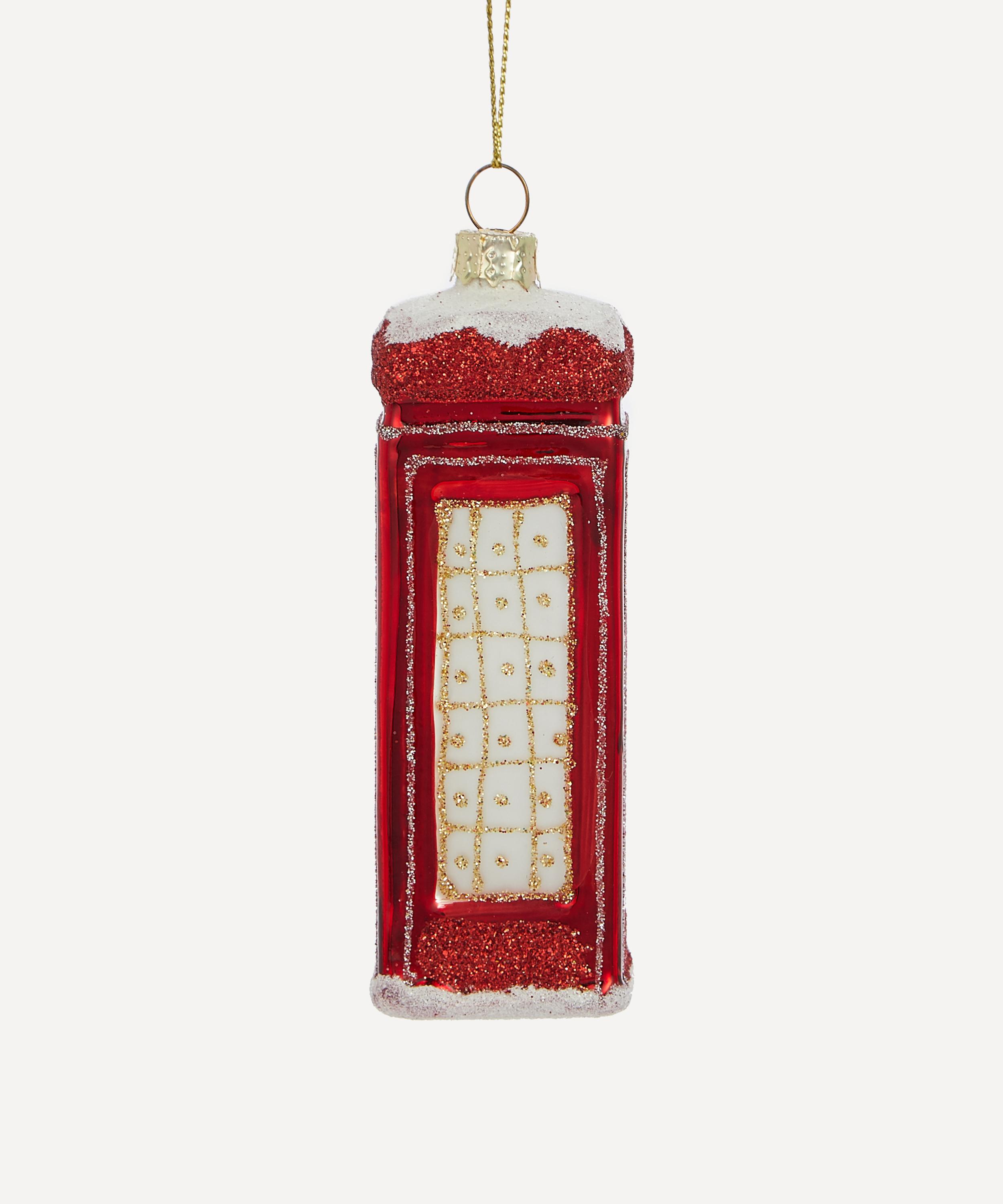 Christmas - Red Telephone Box Tree Ornament image number 0