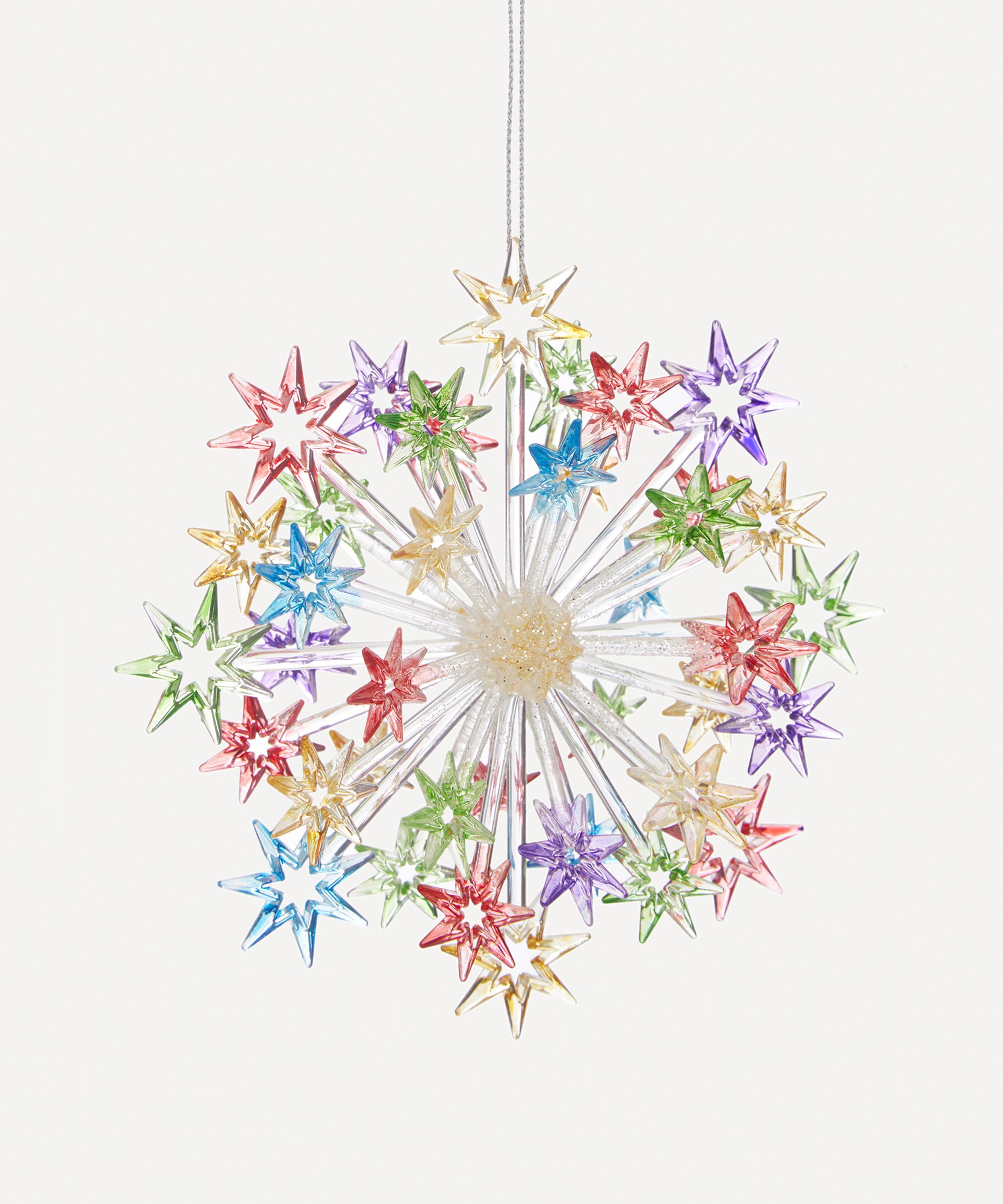 Christmas - Glitter Starburst Hanging Decoration image number 0
