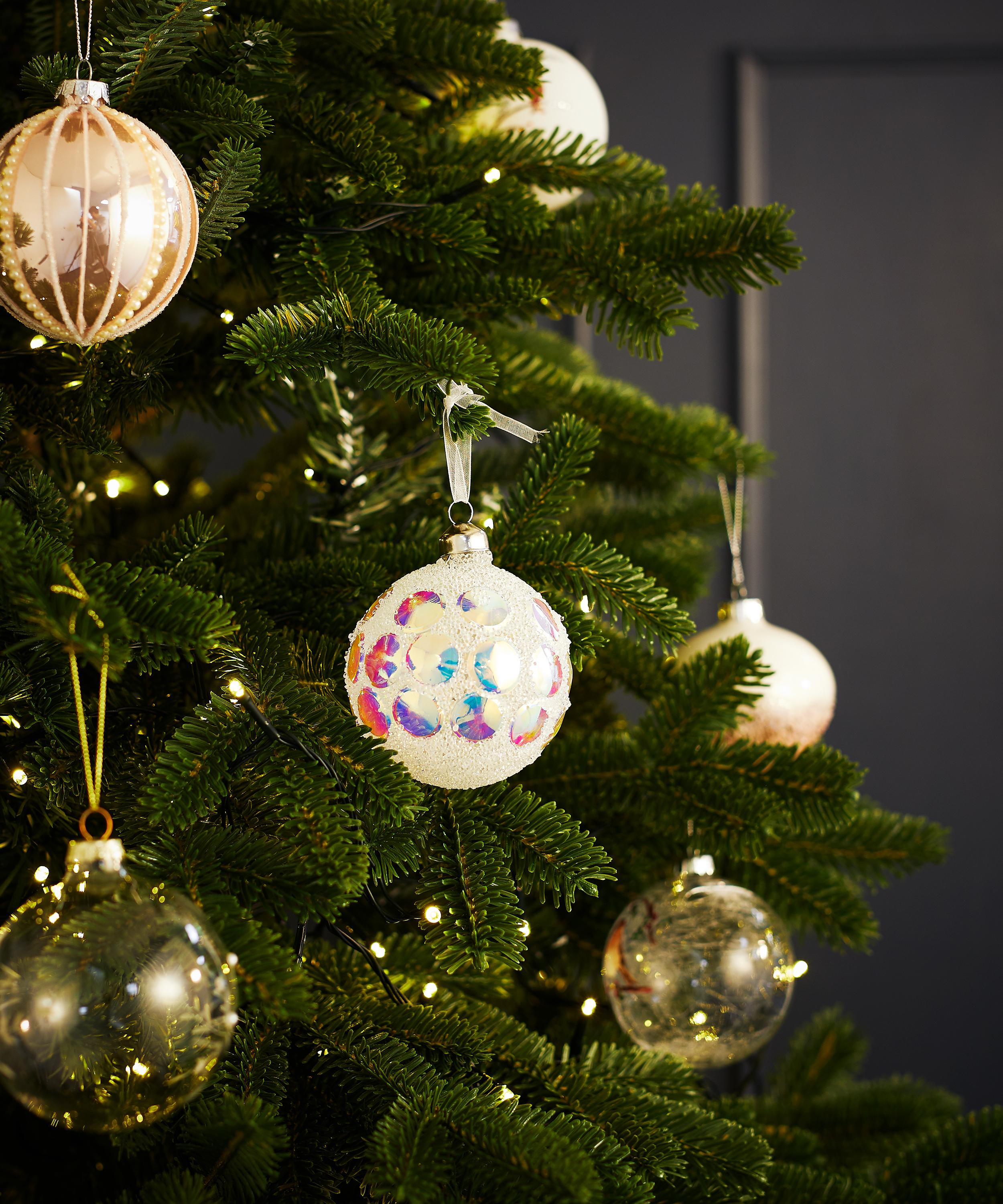 Christmas - Sequins Glass Bauble image number 1