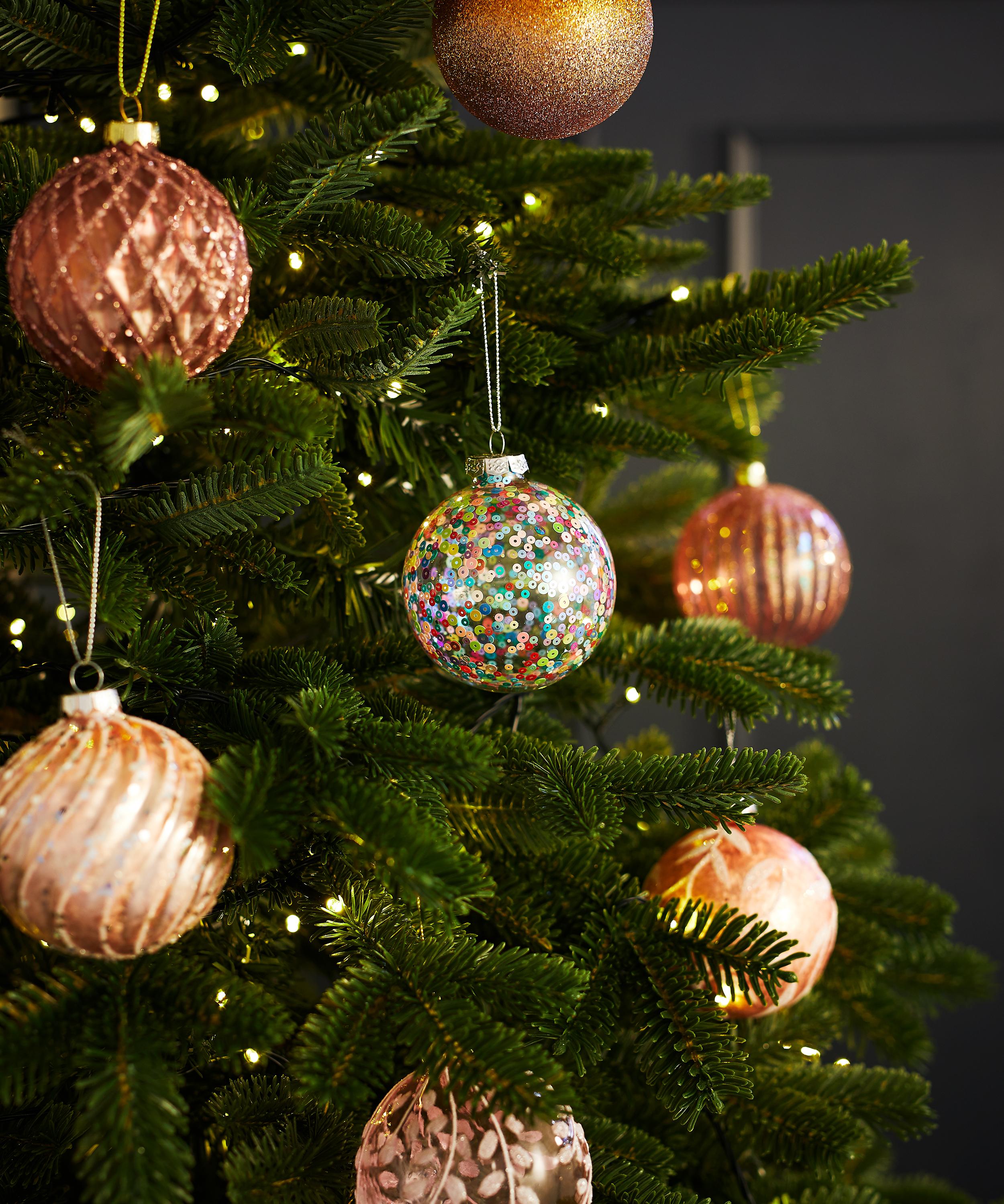 Christmas Multicoloured Sequin Bauble | Liberty