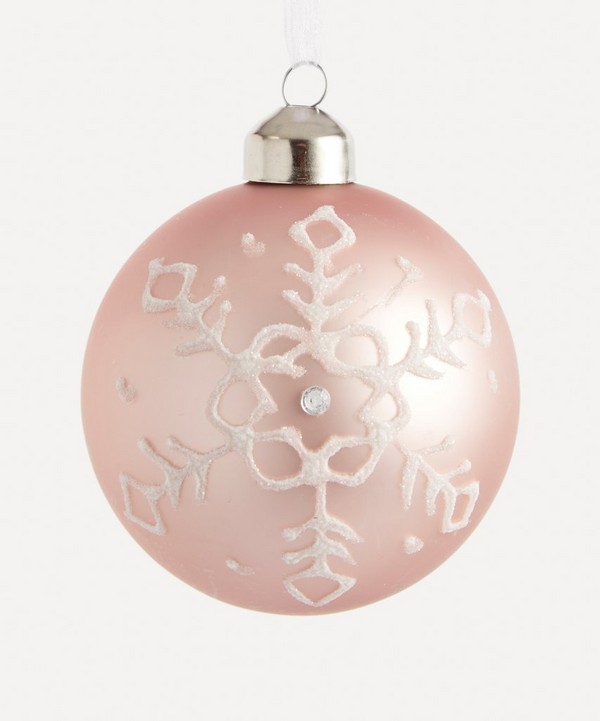 Christmas - Glass Snowflake Bauble image number null