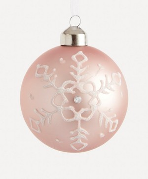 Christmas - Glass Snowflake Bauble image number 0