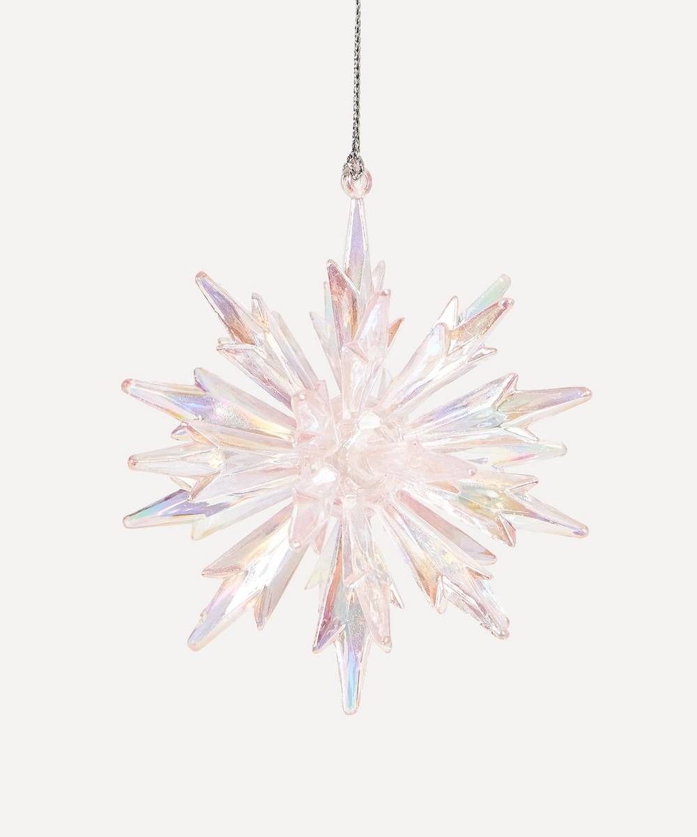 Christmas - Iridescent Snowflake Ornament