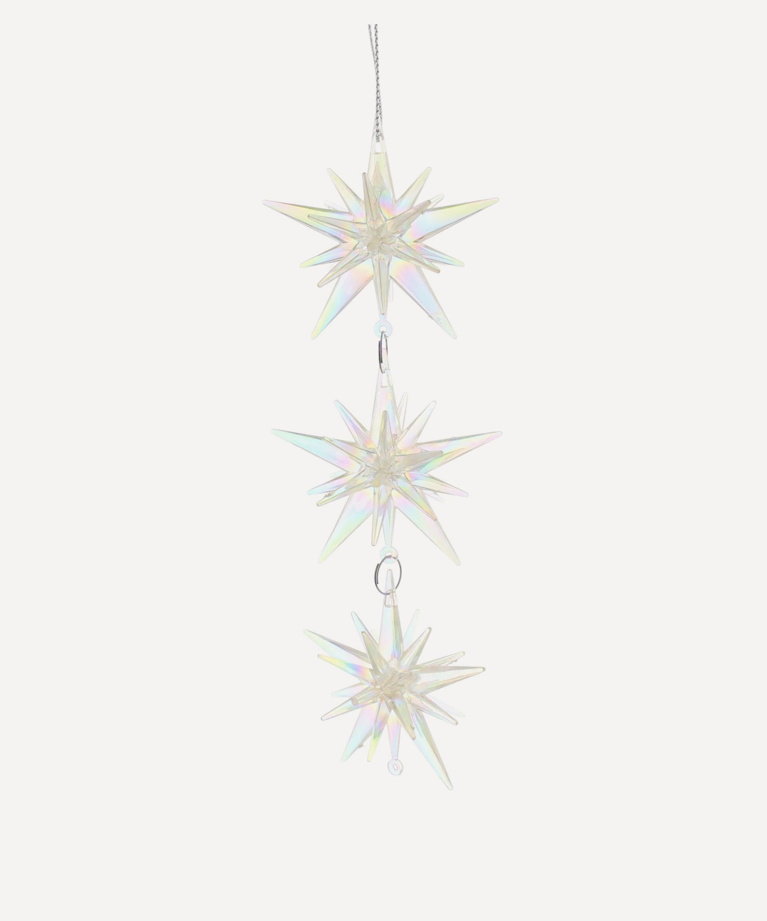 Christmas - Iridescent Starburst Drop Ornament image number 0