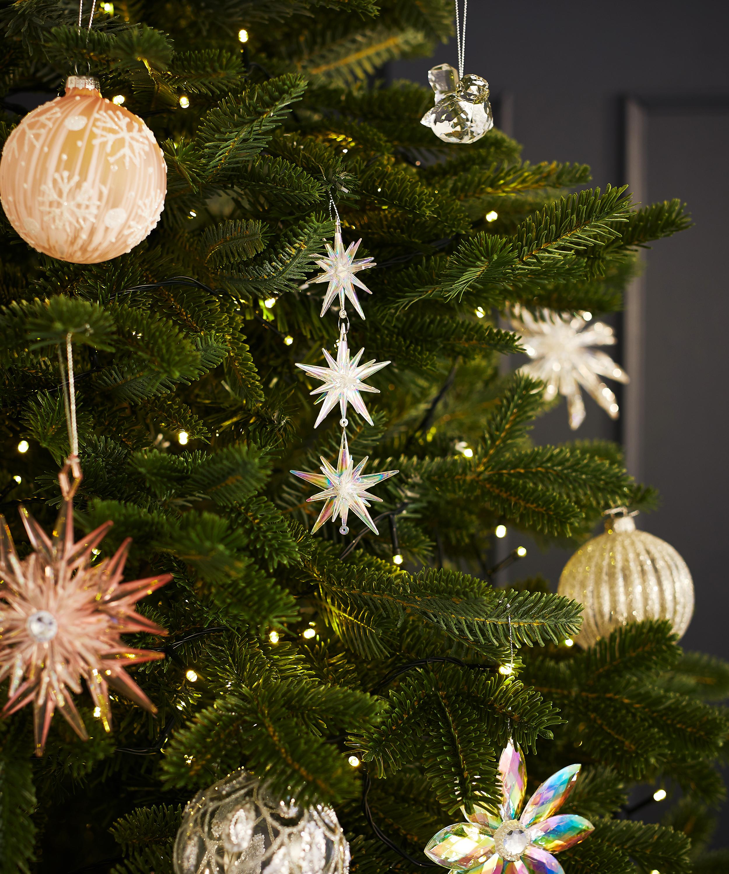 Christmas - Iridescent Starburst Drop Ornament image number 1