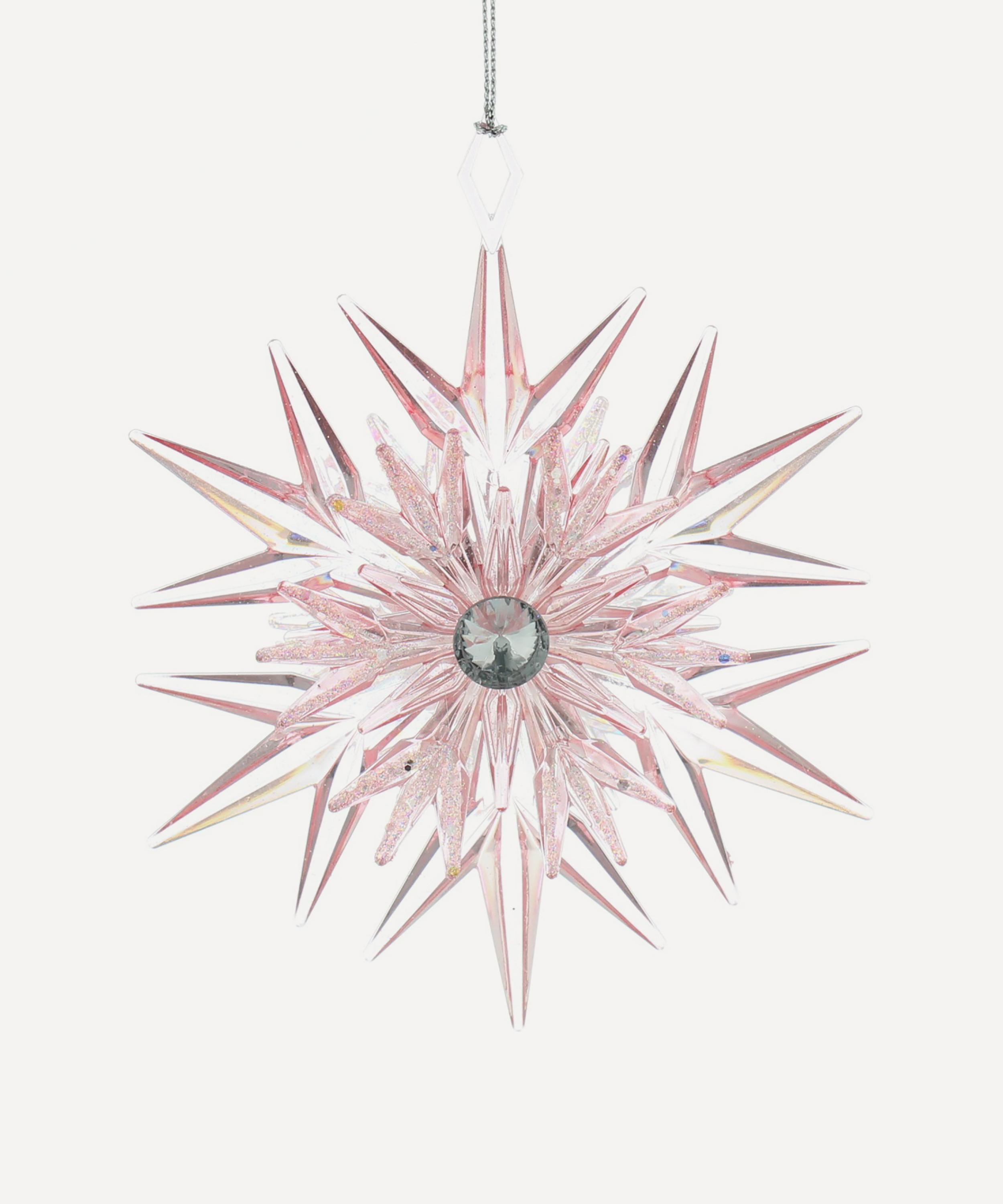 Christmas - Iridescent Snowflake Ornament image number 0