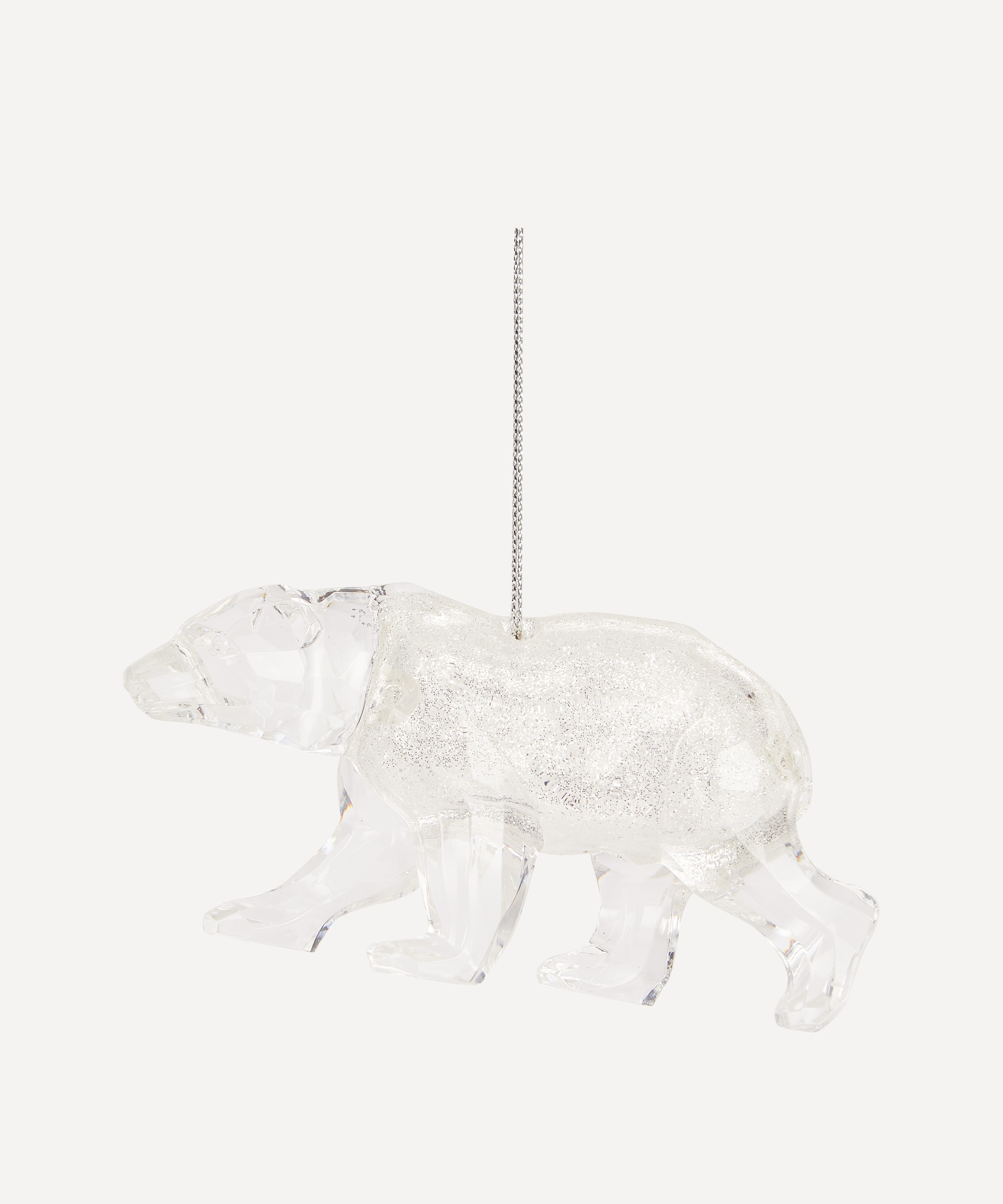 Christmas - Glitter Polar Bear Ornament image number 0