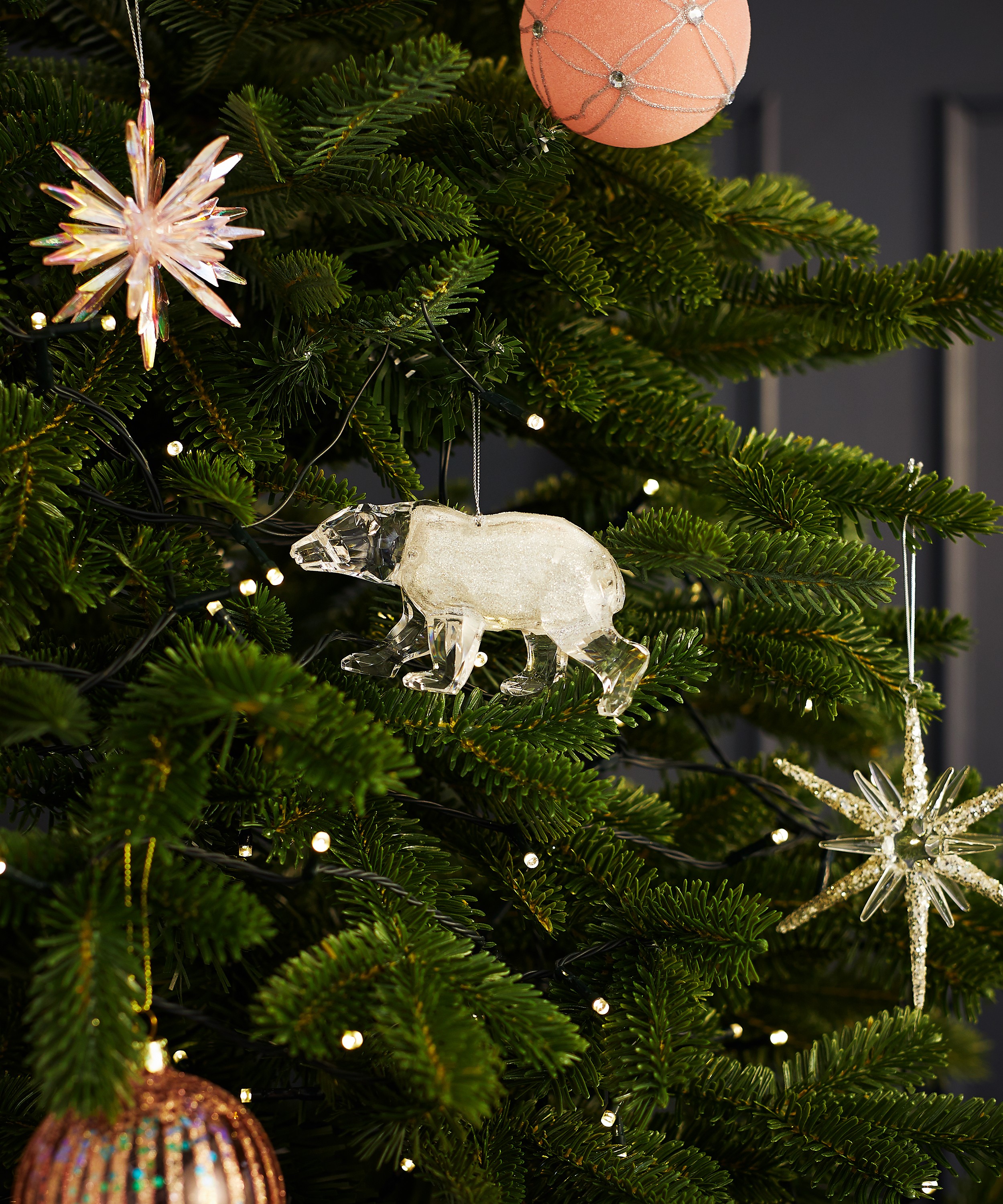 Christmas - Glitter Polar Bear Ornament image number 1