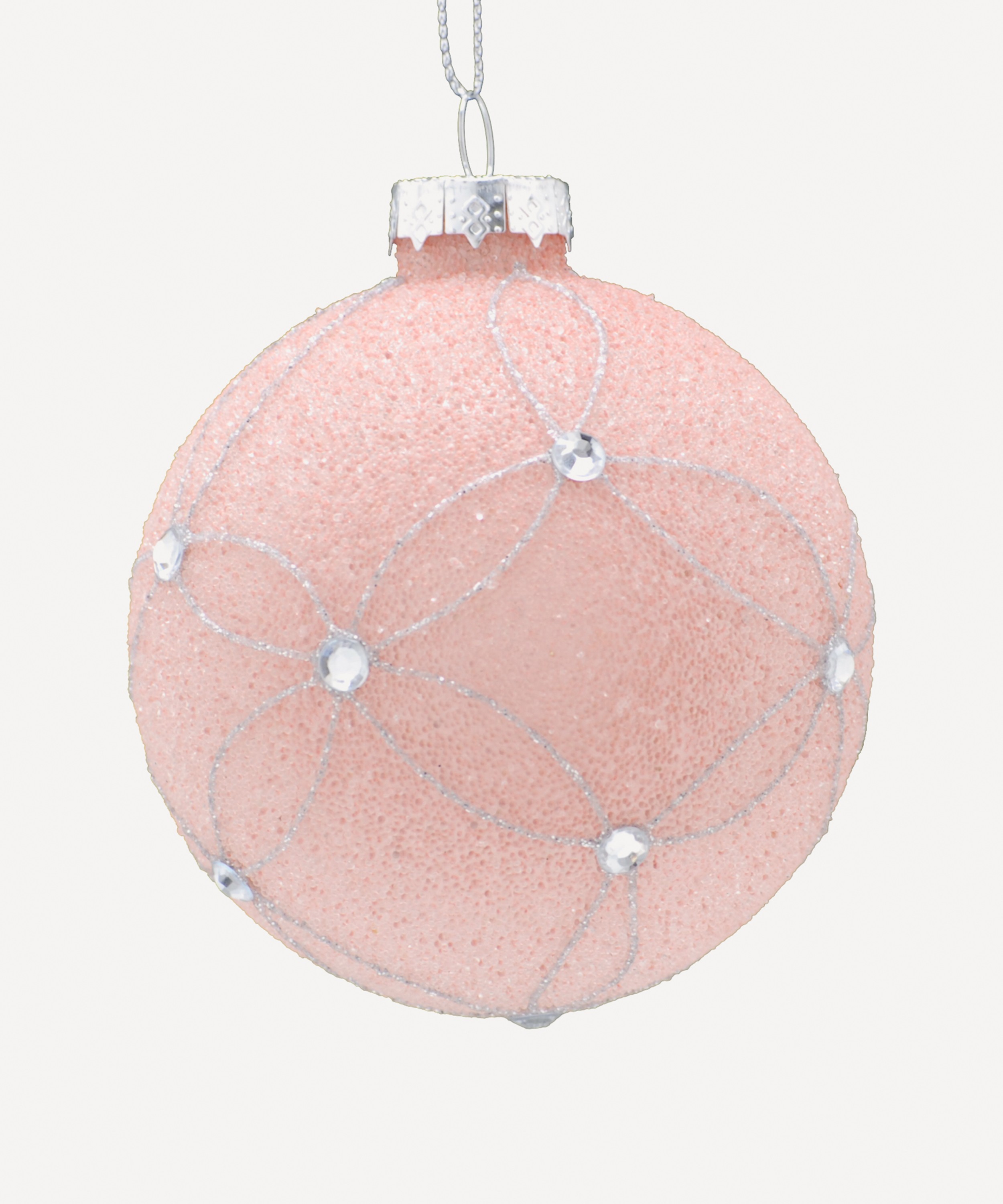 Christmas Glass Flower Bauble Liberty