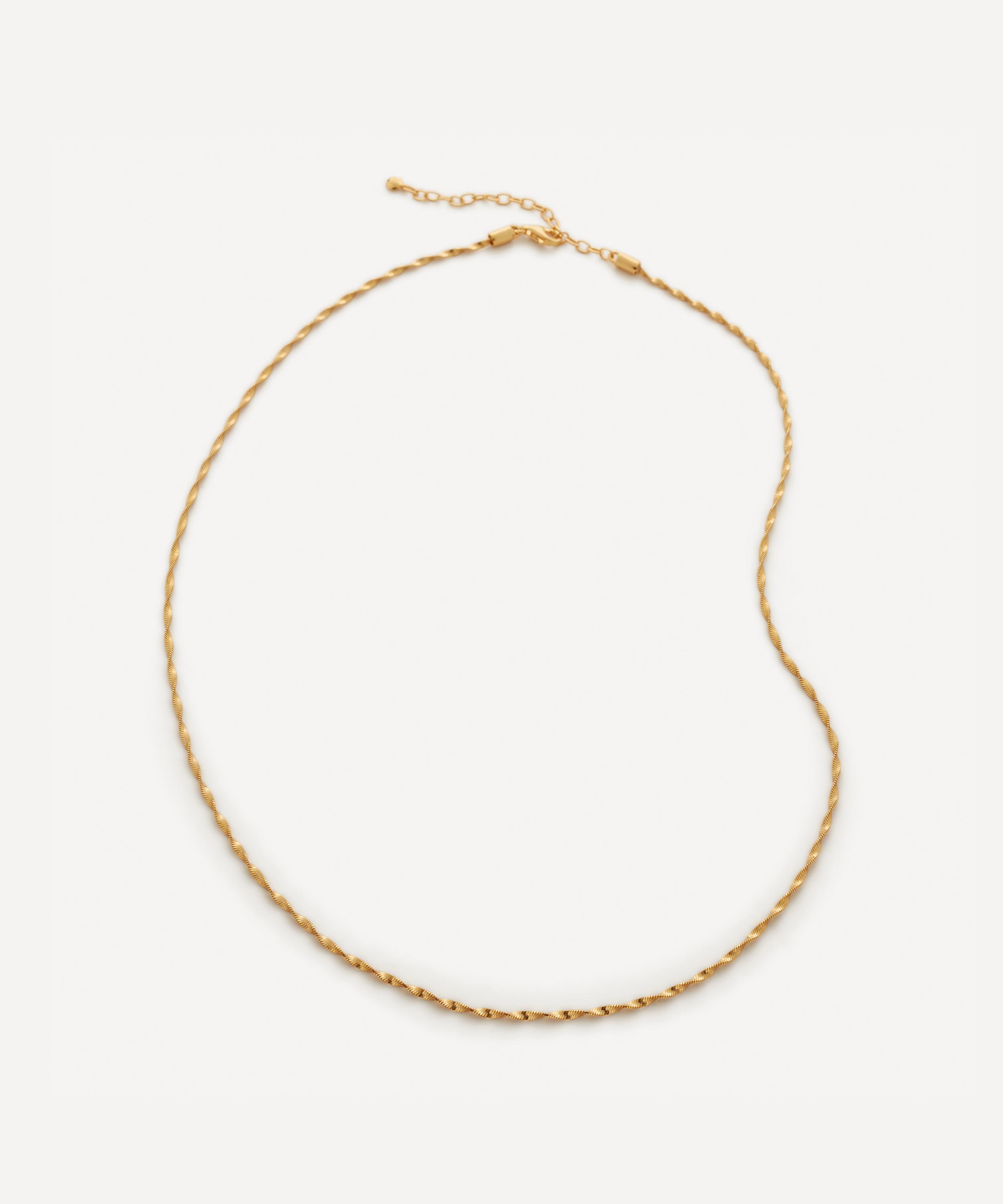 Monica Vinader - 18ct Gold-Plated Vermeil Silver Disco Chain Necklace image number 0