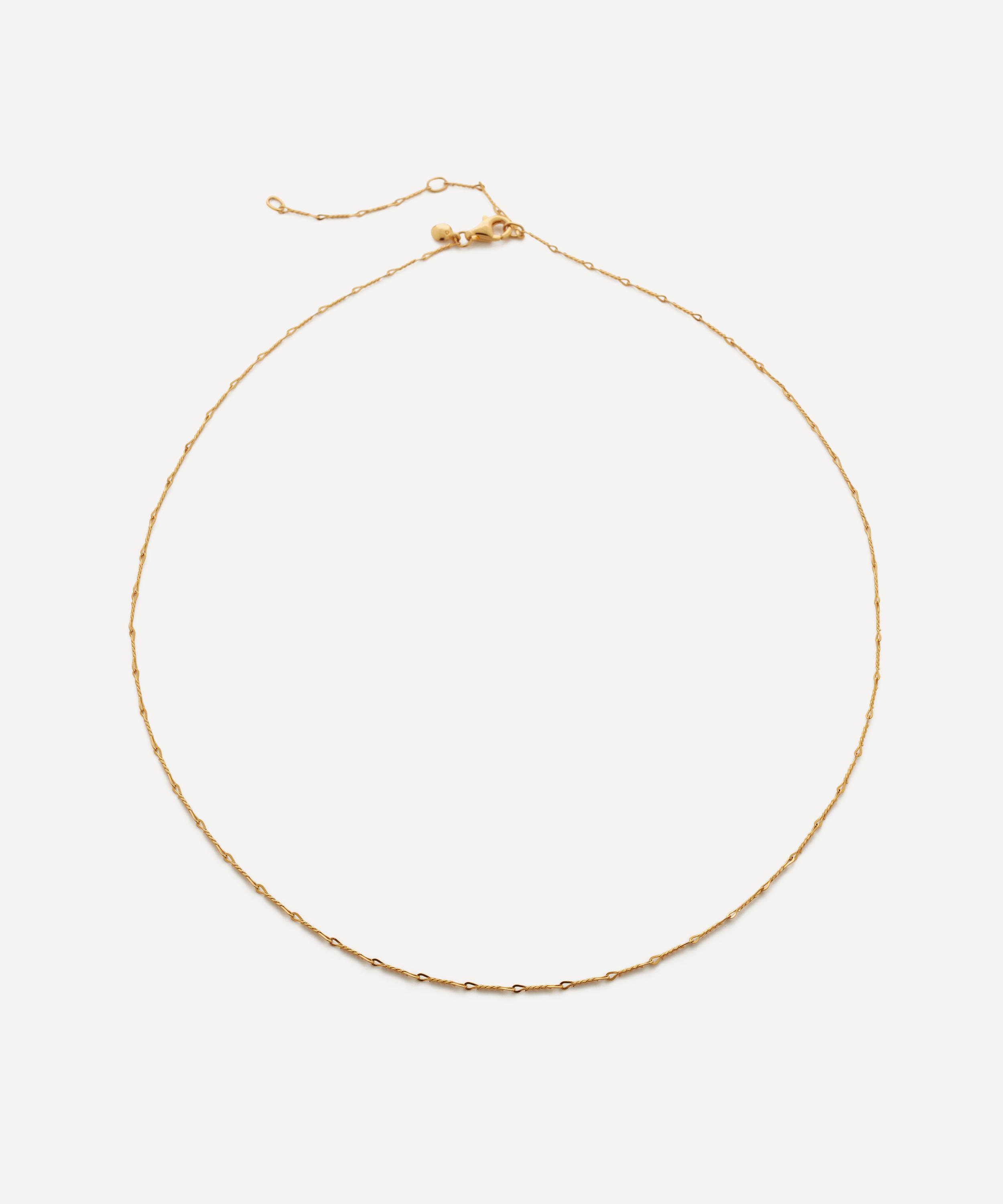 Monica Vinader - 18ct Gold-Plated Vermeil Silver Fine Twist Choker Necklace image number 0