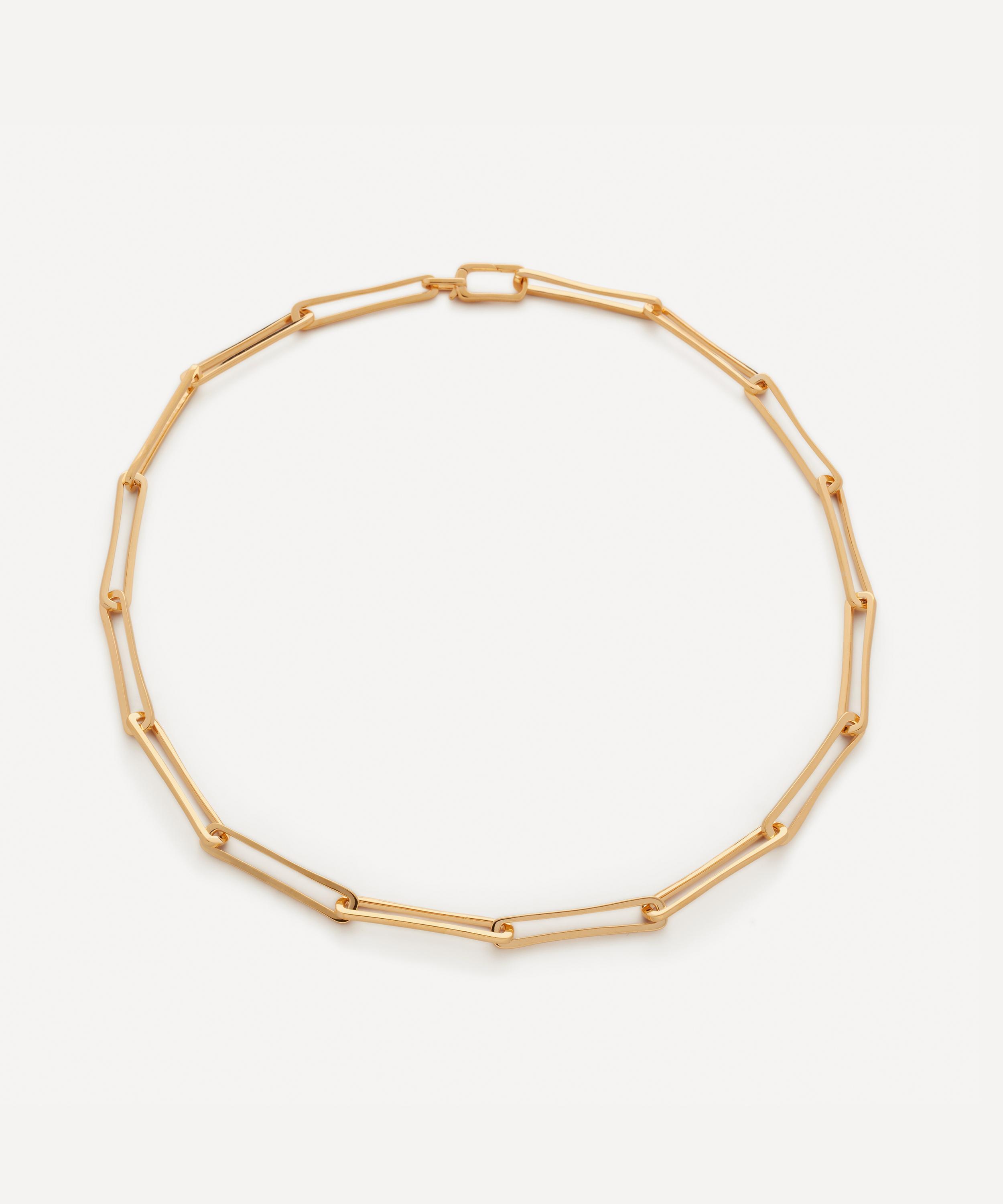 Monica Vinader 14ct Gold Paperclip Chain Bracelet