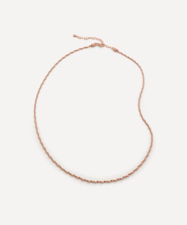 Monica Vinader - 18ct Rose Gold-Plated Vermeil Silver Disco Chain Necklace