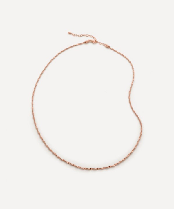 Monica Vinader - 18ct Rose Gold-Plated Vermeil Silver Disco Chain Necklace image number null