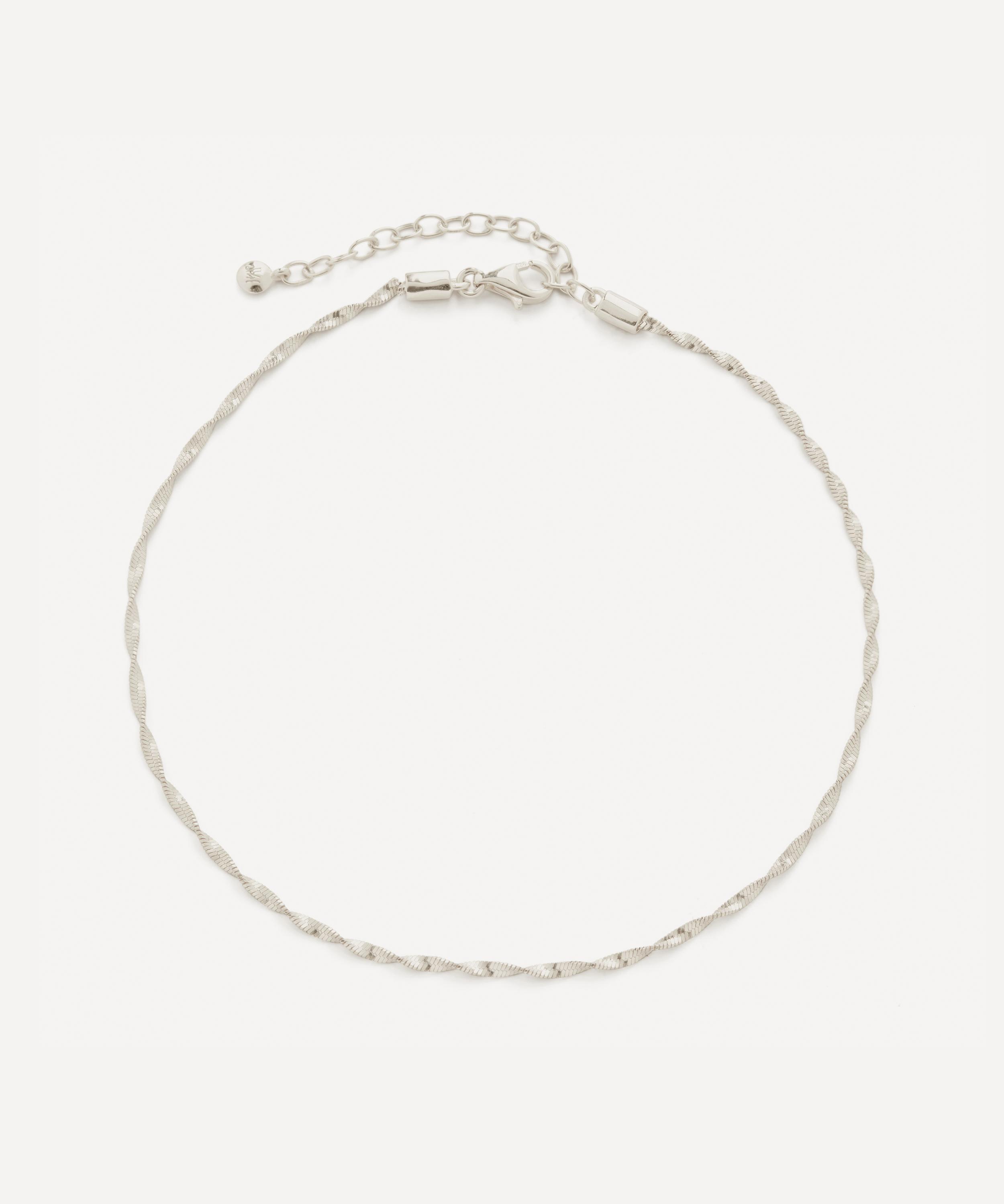 Monica Vinader - Sterling Silver Disco Chain Anklet image number 0
