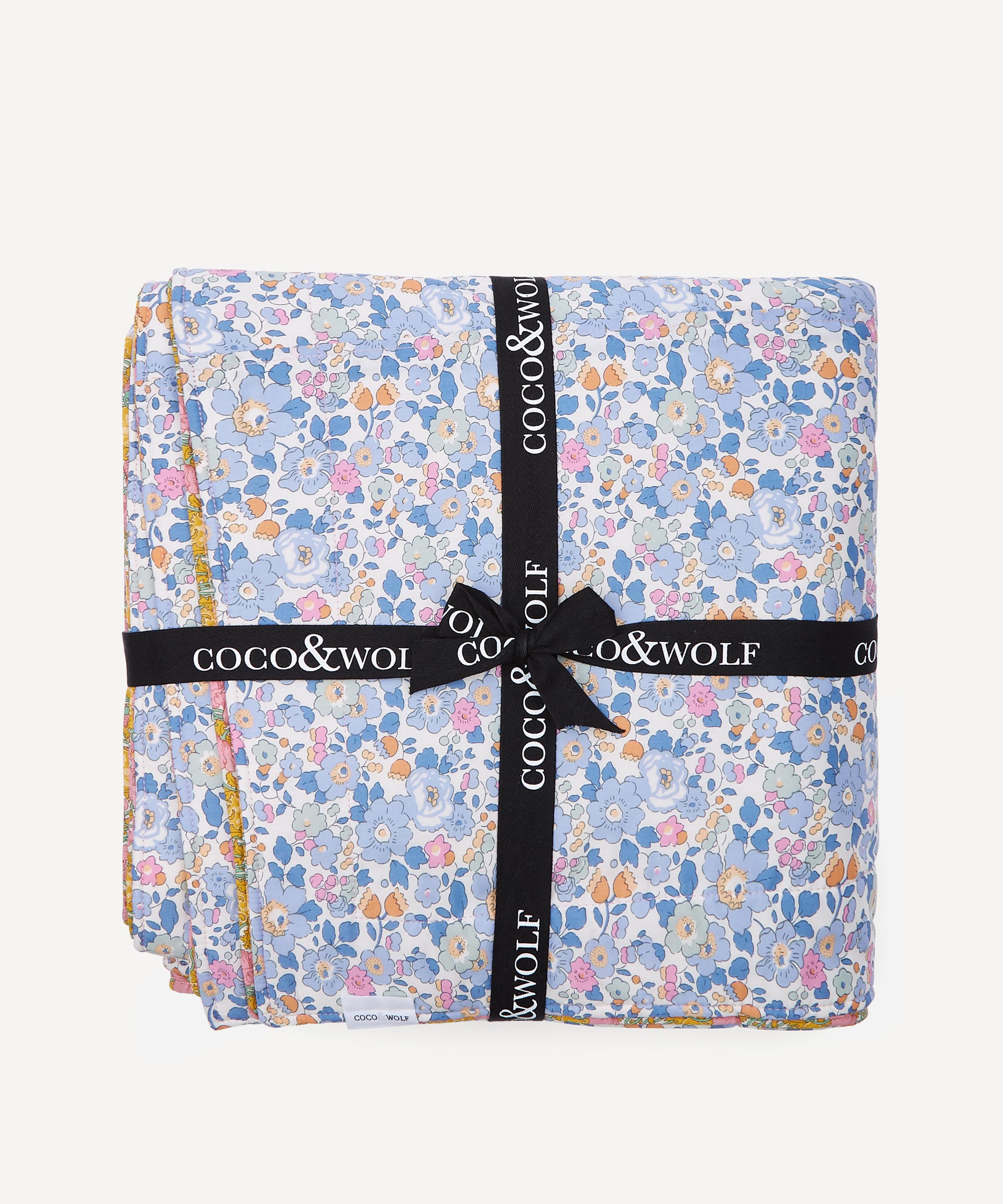 Coco & Wolf - Betsy Lavender and Clementina Double Stitch Border Bedspread image number 0