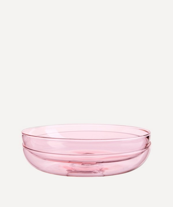 Maison Balzac - Pink Glass Plate Set of Two image number null