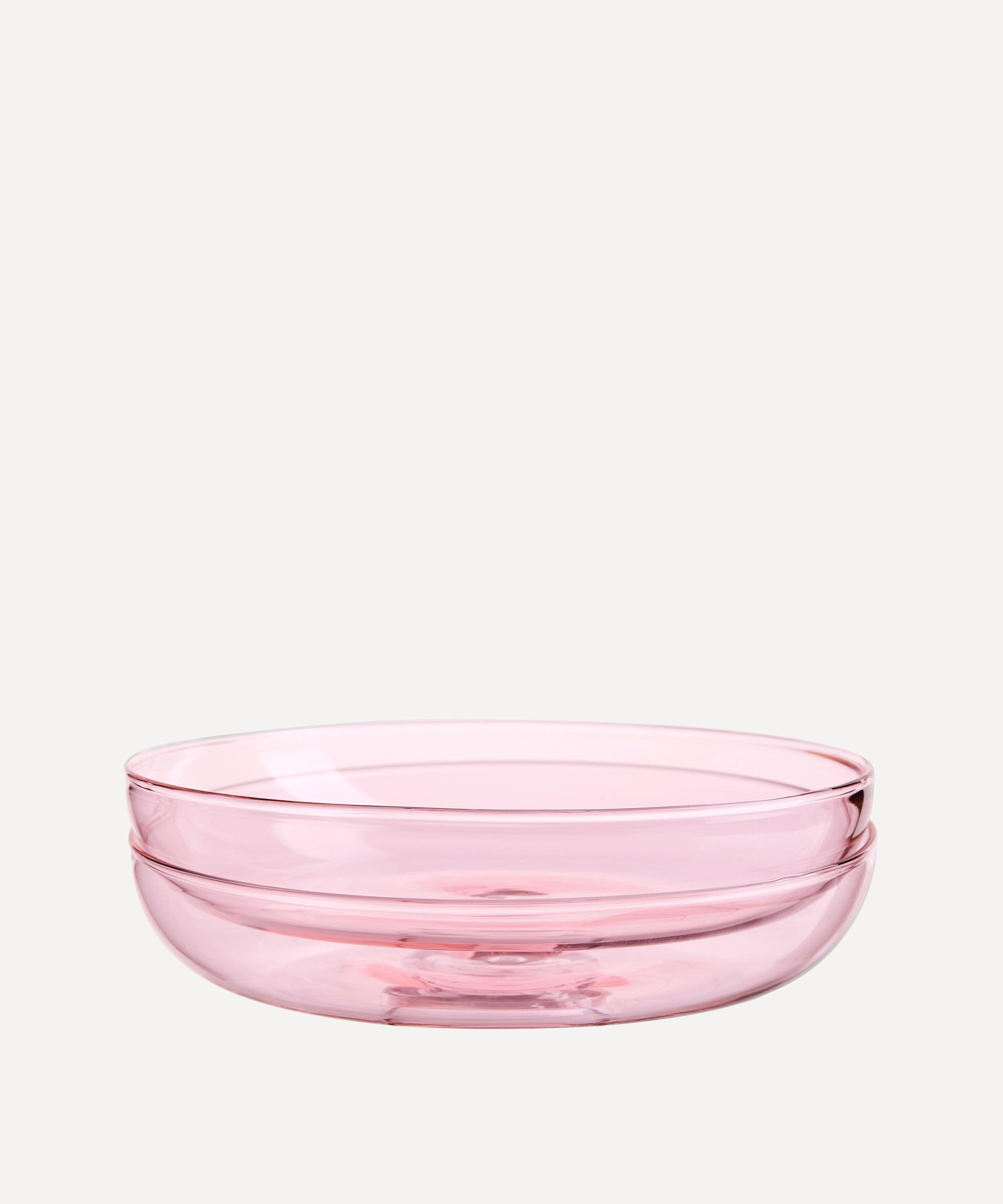 Maison Balzac - Pink Glass Plate Set of Two image number 0