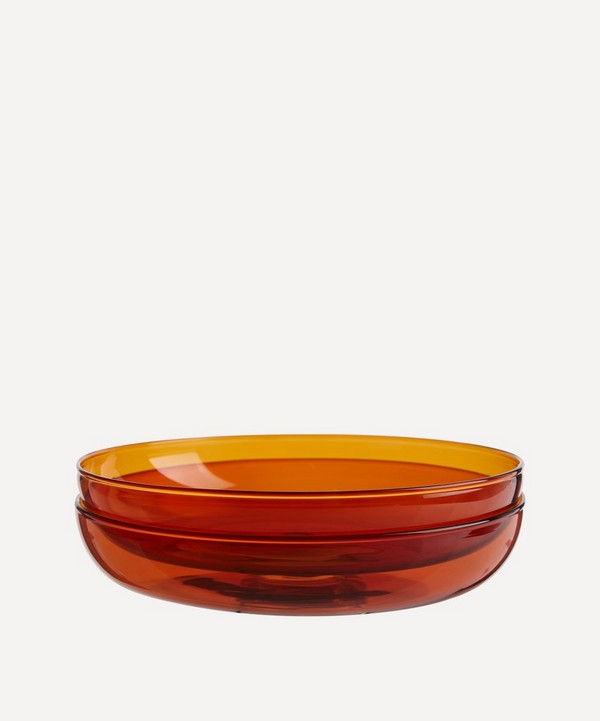 Maison Balzac - Amber Glass Plate Set of Two image number null
