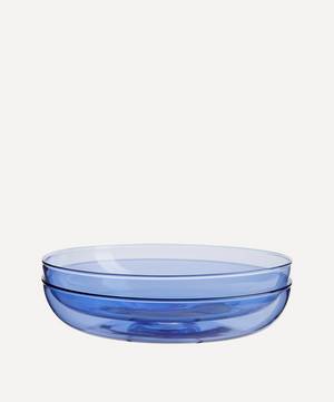 Azure Glass Plate Set of Two