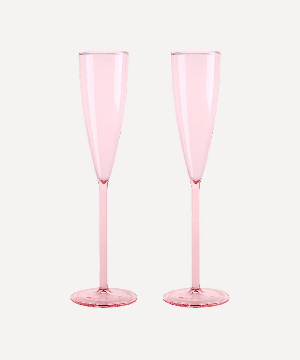 Maison Balzac - Pink Champagne Flûtes Set of Two