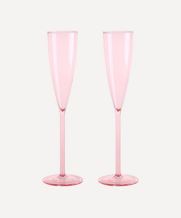 Maison Balzac - Pink Champagne Flûtes Set of Two image number null