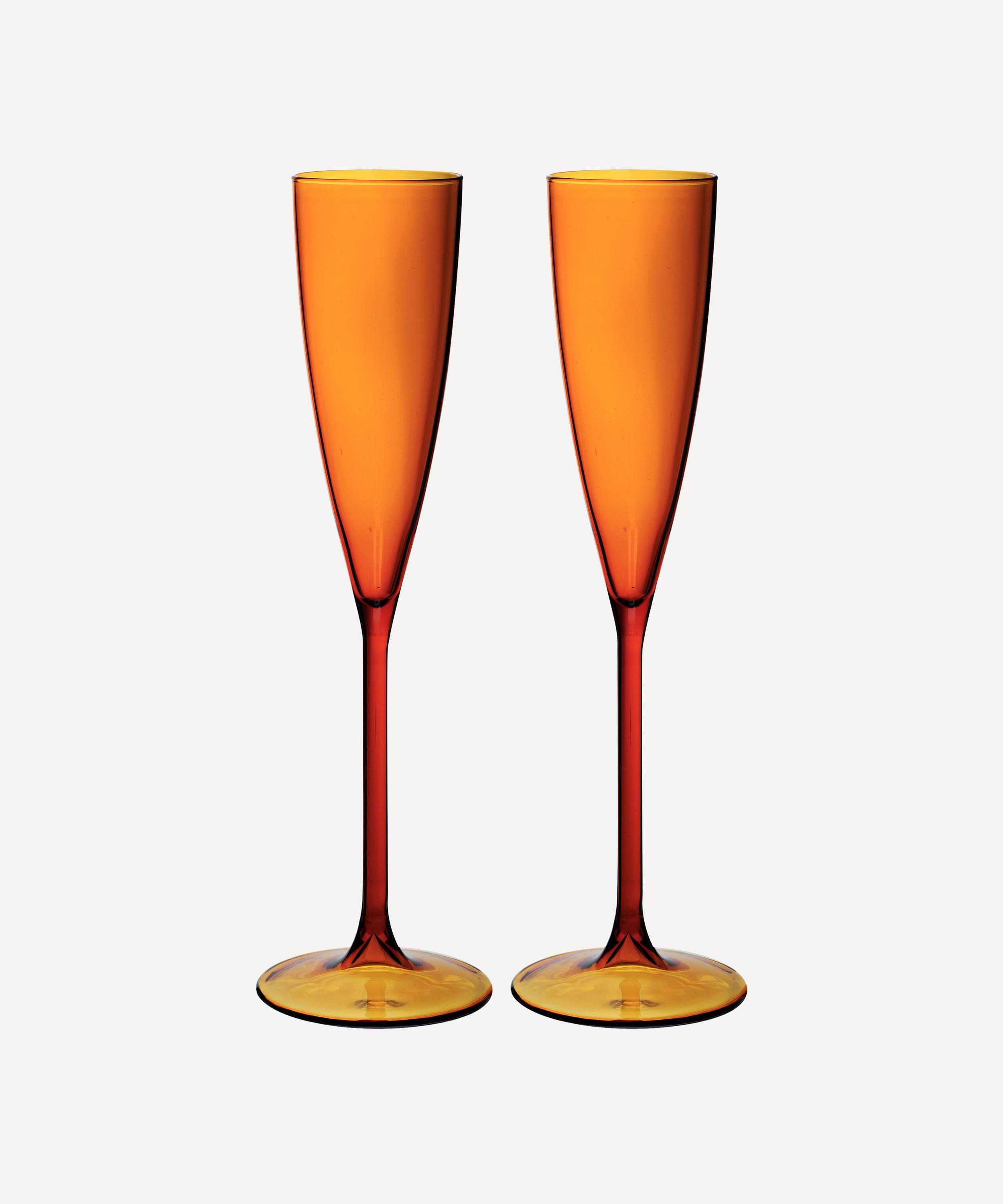 Maison Balzac - Amber Champagne Flûtes Set of Two image number 0