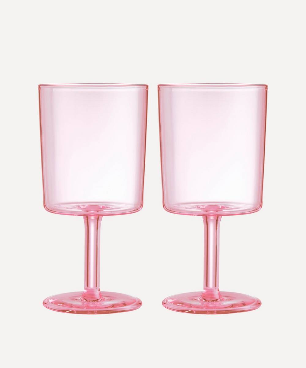 Maison Balzac - Pink Wine Glass Set of Two