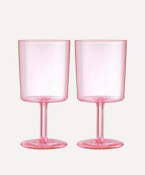 Maison Balzac - Pink Wine Glass Set of Two image number 0