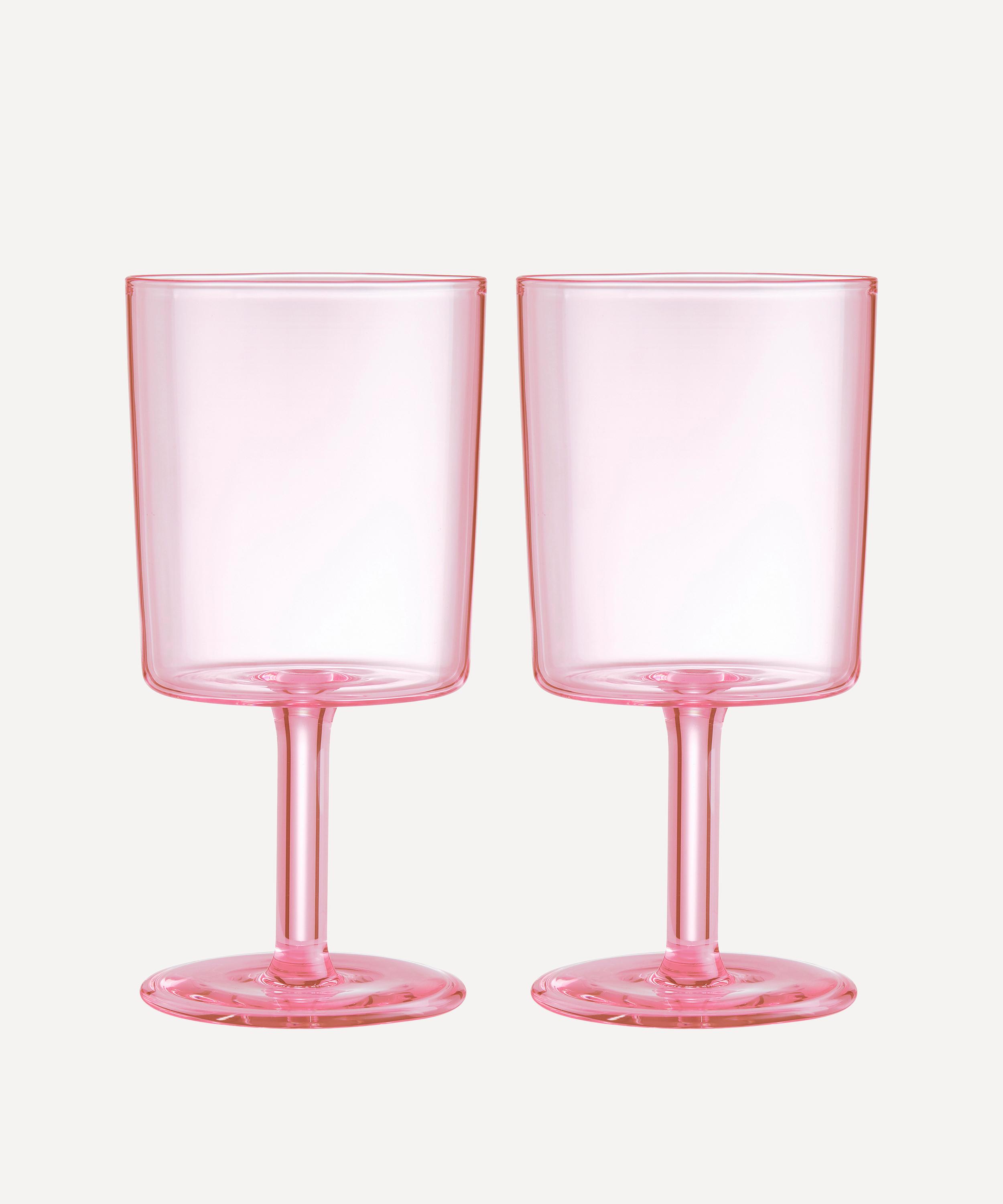 Maison Balzac - Pink Wine Glass Set of Two image number 0
