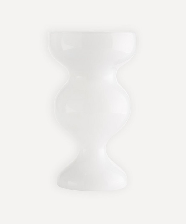 Maison Balzac - White Gaspard Glass Vase image number null