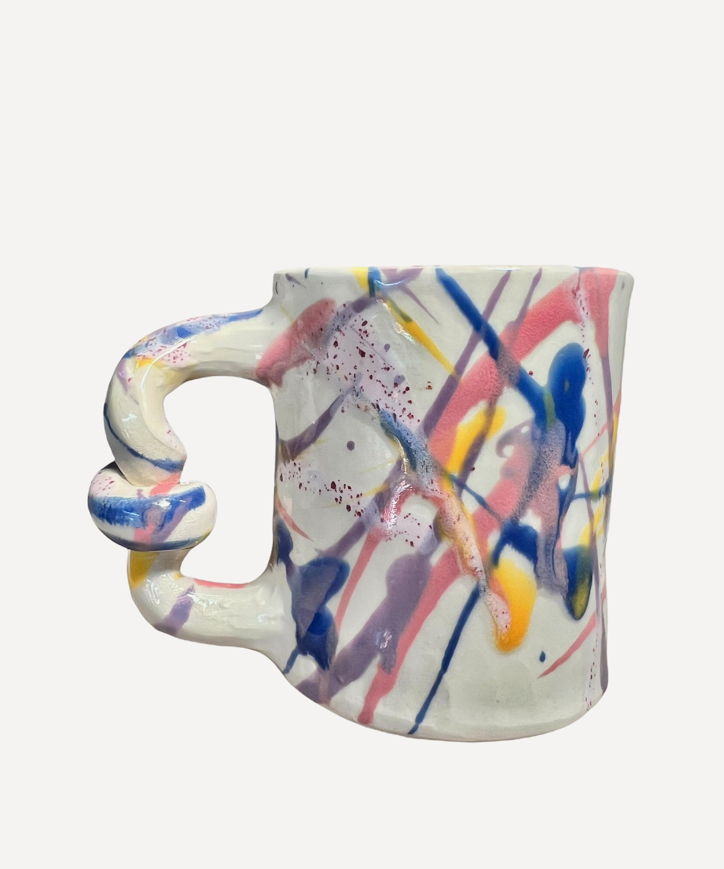 Harlie Brown Studio - Splatter Me Like Pollock Wiggle Mug image number 0