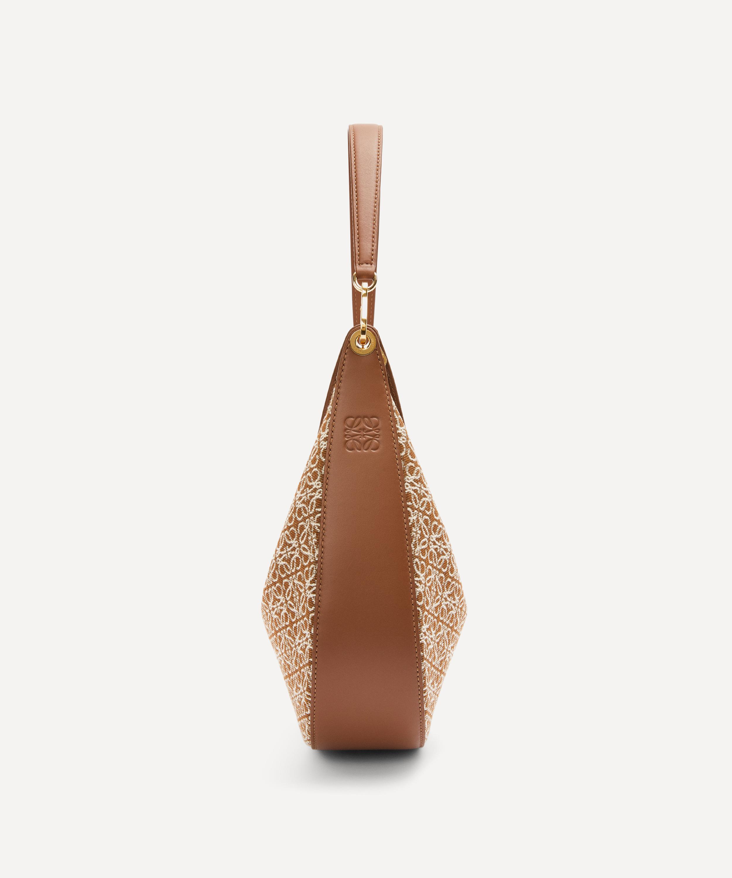 Loewe Luna Anagram Jacquard and Leather Shoulder Bag | Liberty