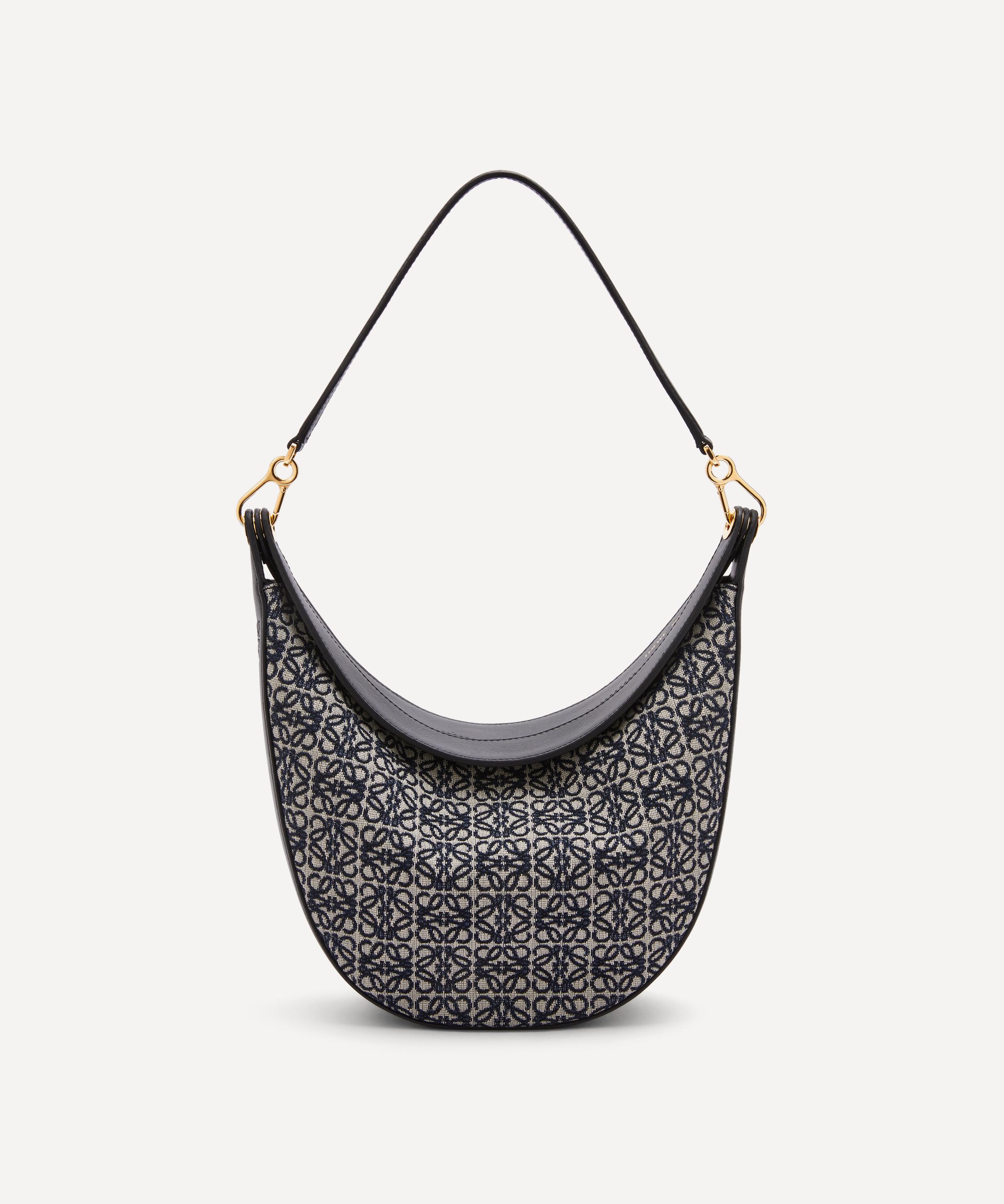 Loewe - Luna Anagram Jacquard and Leather Shoulder Bag image number 0