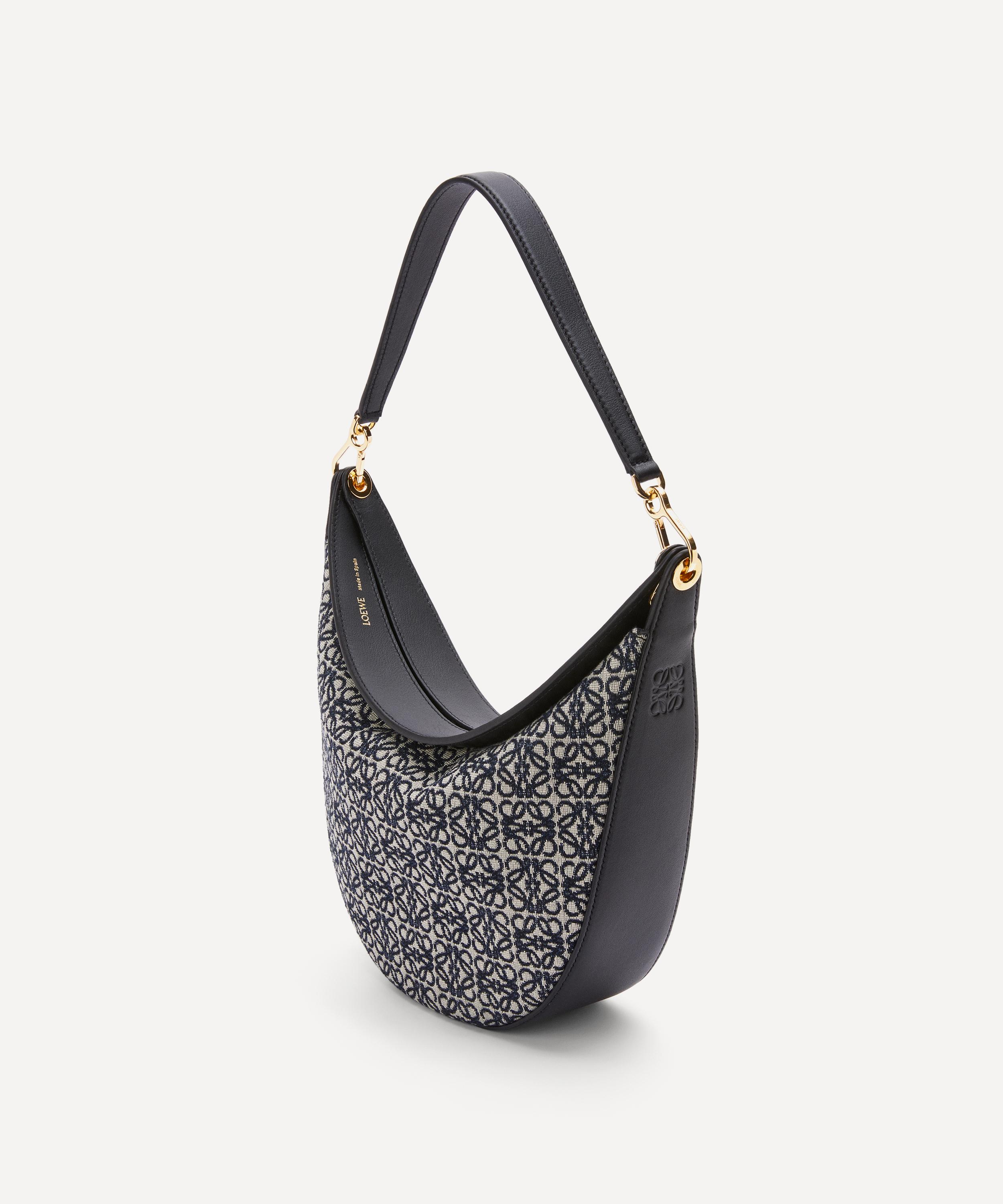 Loewe - Luna Anagram Jacquard and Leather Shoulder Bag image number 1